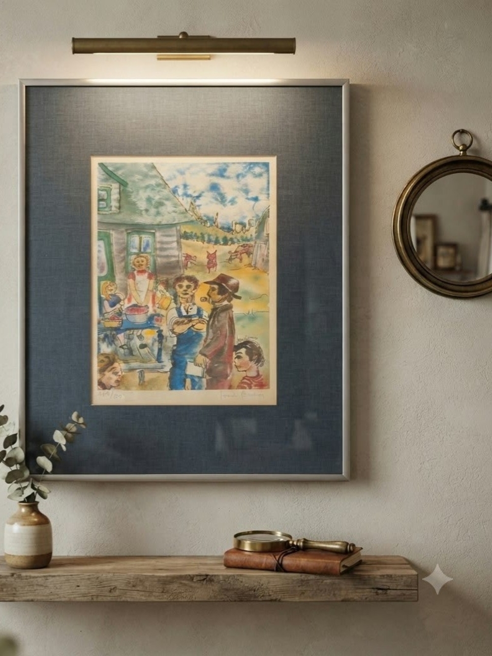 Signed Limited Edition Print by Louis Brien (1981) – Framed Quebec Art